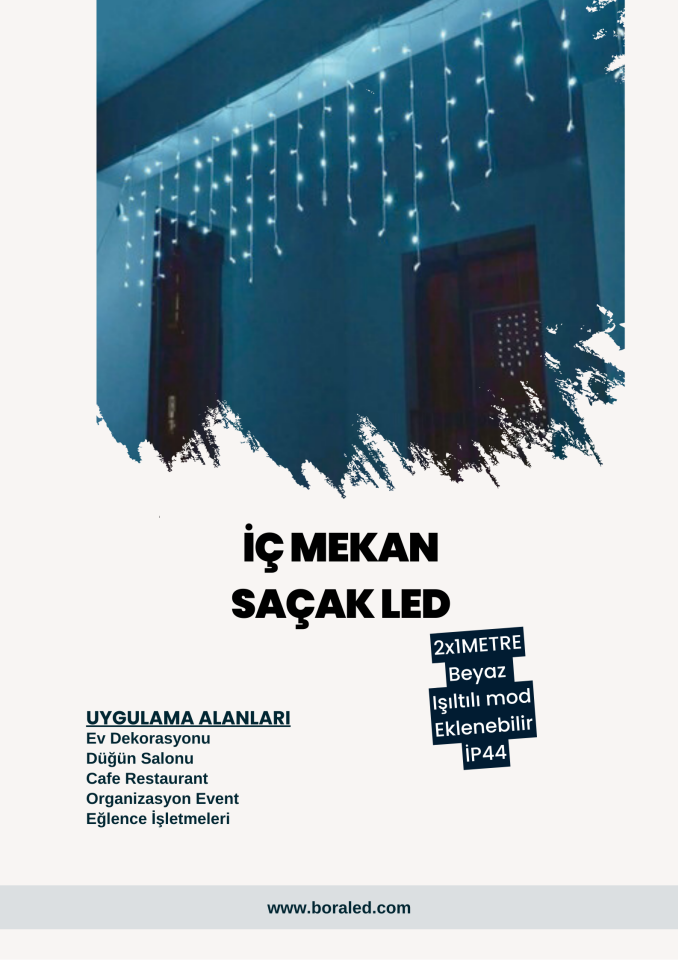 İÇ MEKAN SAÇAK LED BEYAZ FLASHLI