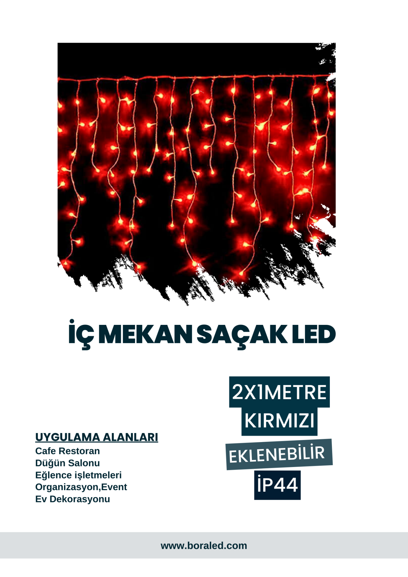 İÇ MEKAN SAÇAK LED KIRMIZI SABİT YANAR