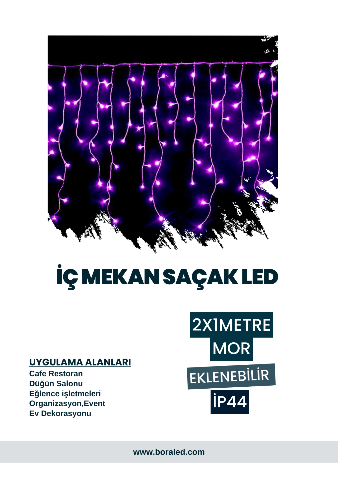 İÇ MEKAN SAÇAK LED MOR