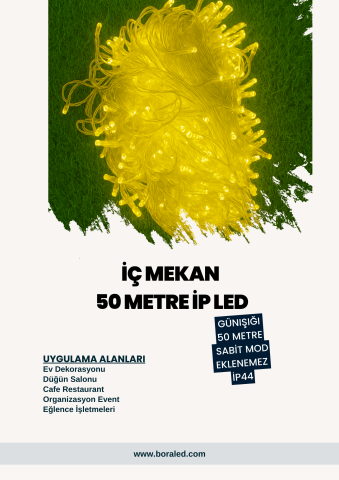 İÇ MEKAN İP LED 50MT SABİT GÜNIŞIĞI