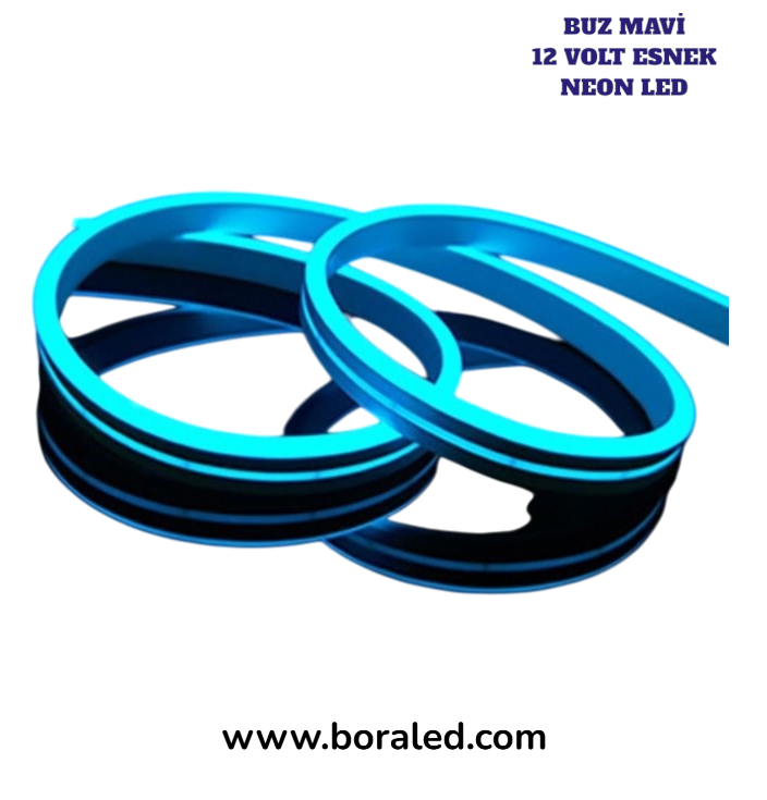 12 VOLT NEON BUZ MAVİ