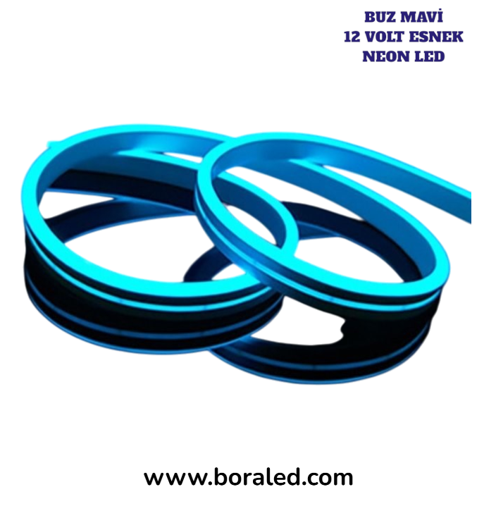12 VOLT NEON BUZ MAVİ