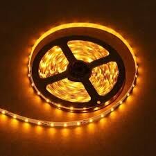 12 VOLT İÇ MEKAN 3 ÇİP SARI (AMBER) ŞERİT LED