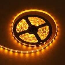12 VOLT İÇ MEKAN 3 ÇİP SARI (AMBER) ŞERİT LED