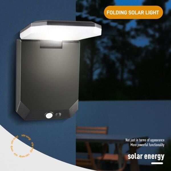 Katlanabilir Güneş Enerjili Duvar Lambası Sensörlü Solar Aplik