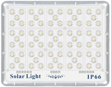 200W Güneş Enerjili LED Projektör Kumandalı Solar Flood Light IP66