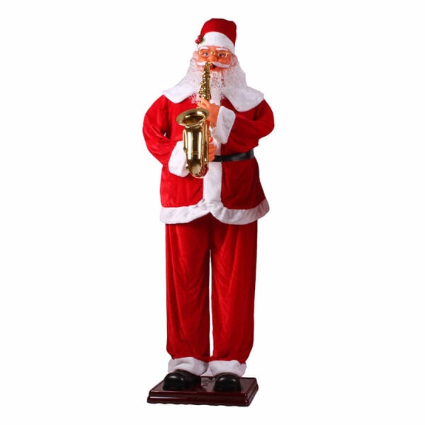 180cm MÜZİKLİ HAREKETLİ NOEL BABA